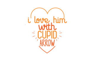 I Love Him with Cupid Arrow Embroidery Review